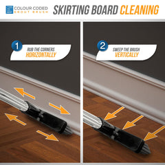 Colour Coded Yellow Handle and Angled Grout Brush Head