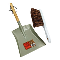 Heritage Green Coal Shovel with Hand Brush Set