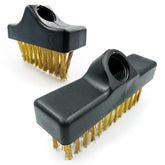Replacement Brush Heads - Black Weed Wire Brush & Decking Head Set