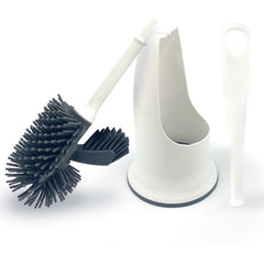 Silicone Toilet Brush Set with Spare Brush Head