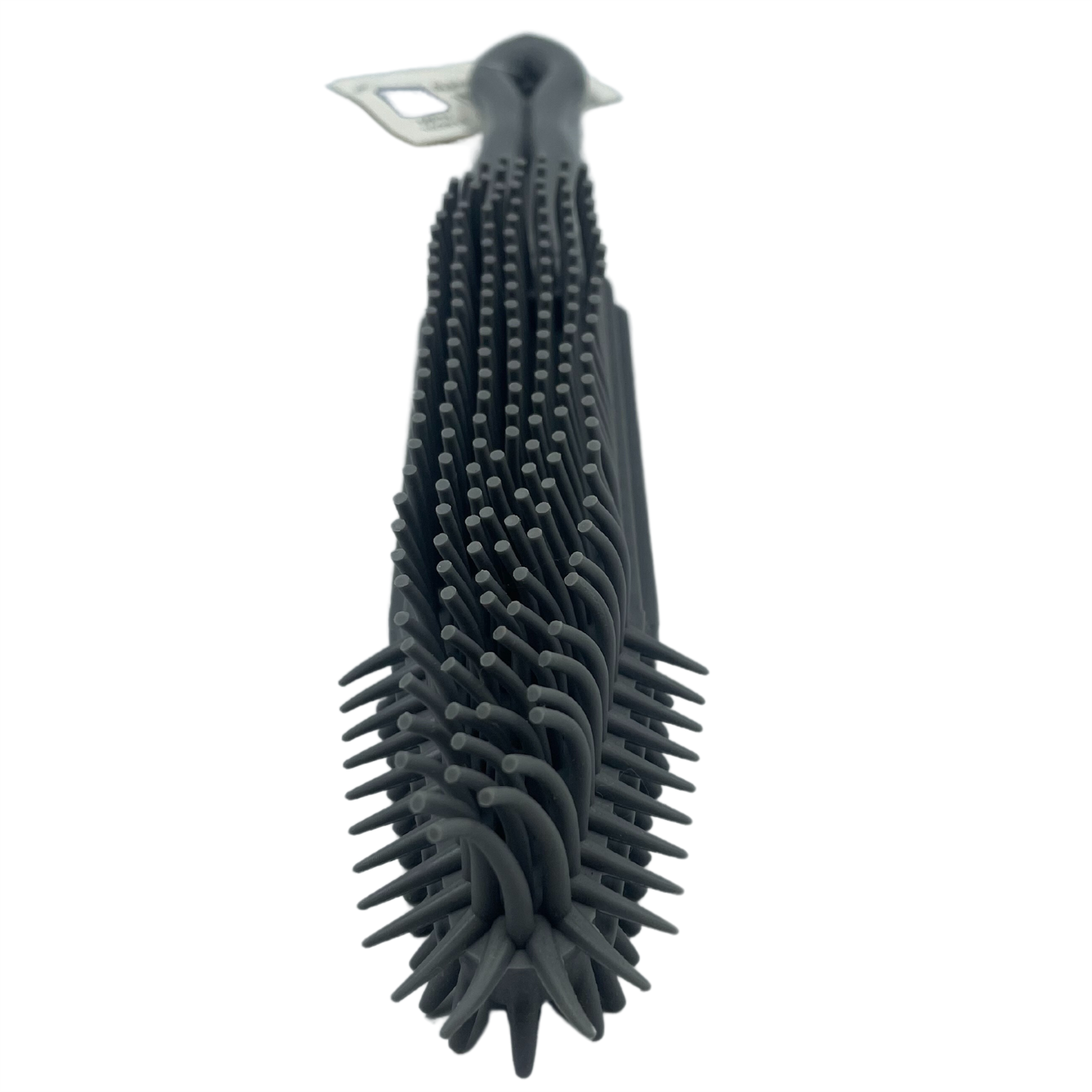 Grey Rubber Hand Brush for Pet Hair & Sofas bristles on a white background