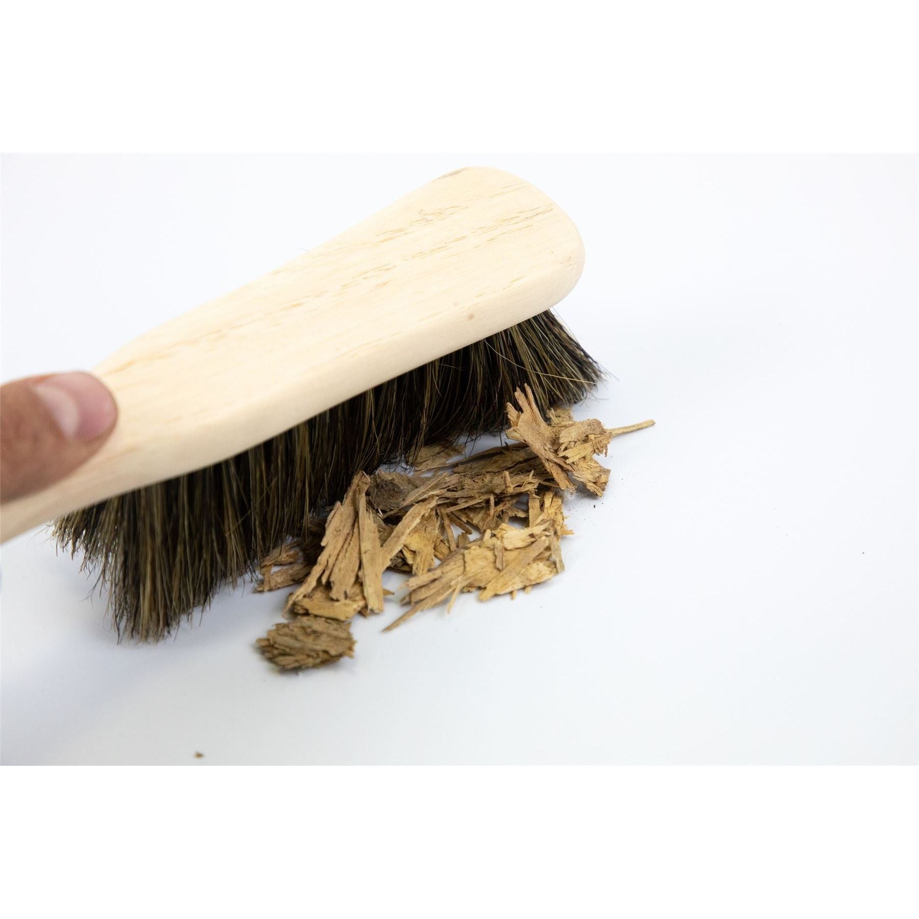 Unvarnished Plain Pure Natural Real Bristle Hair Soft Banister Hand Brush - The Dustpan and Brush Store