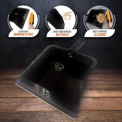 Newman and Cole Large Black Garden Dustpan