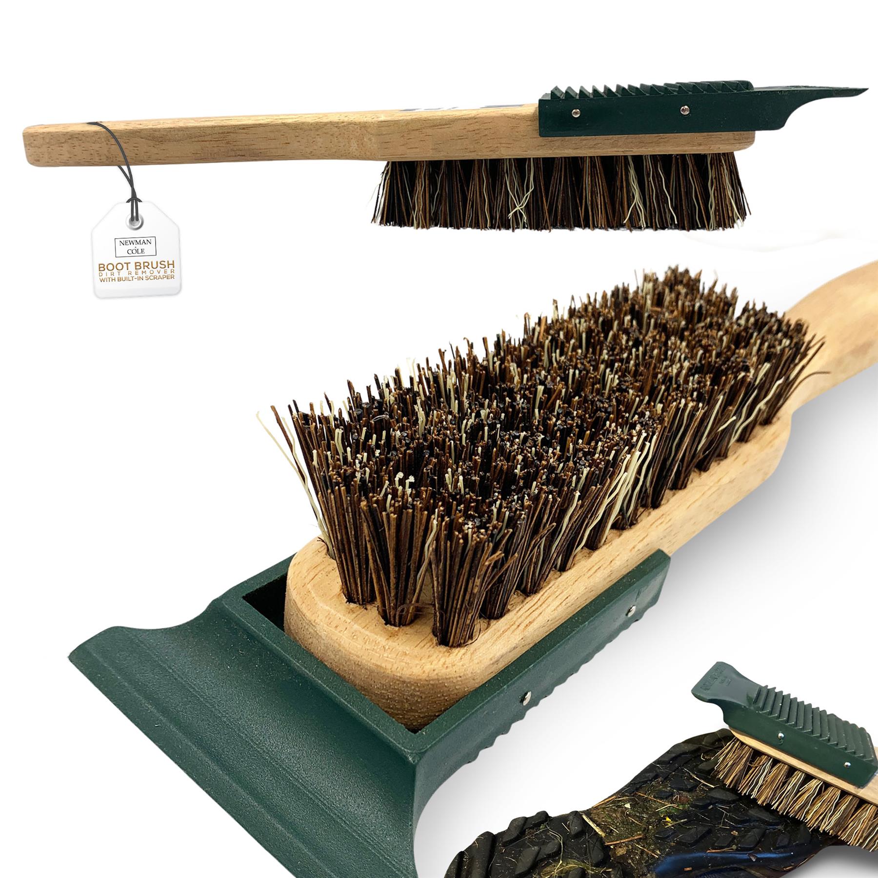 Shoe and Boot Cleaning Brush with Plastic Mud Scraper - The Dustpan and Brush Store