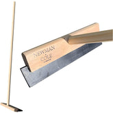 12" Newman and Cole Wooden Floor Squeegee with 15/16 Taper Handle