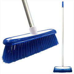 Colour Coded Blue Broom Head & Handle