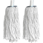 Cotton Mop with Galvanised Socket Fitting - 10 PY - Pack of 2