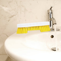 Yellow Scrubbing Brush Food Hygiene Stiff Double Winged Floor Scrub Hand Deck Brush