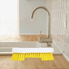 Yellow Scrubbing Brush Food Hygiene Stiff Double Winged Floor Scrub Hand Deck Brush