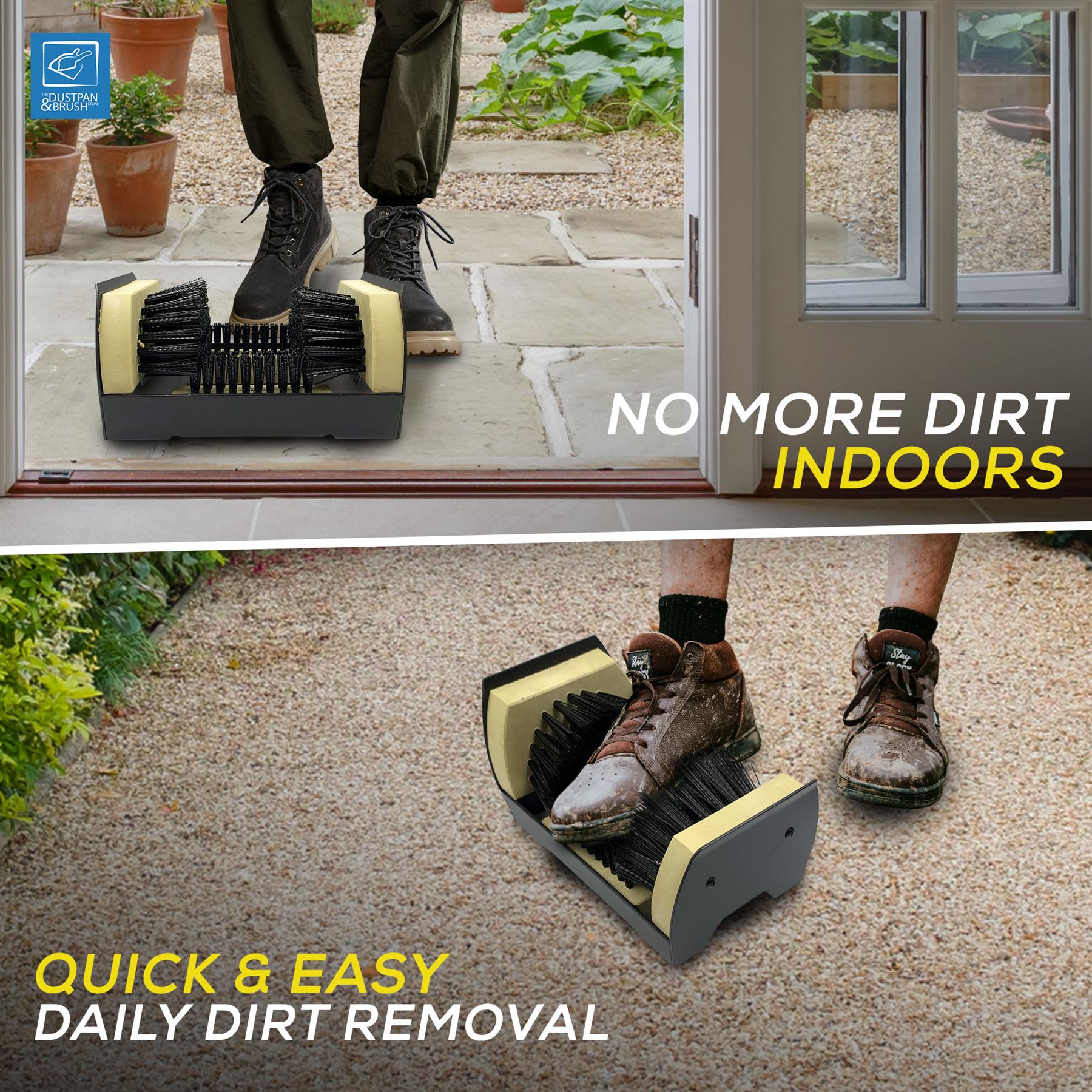 Heavy Duty Boot Scraper Brush – Outdoor Mud Cleaner - The Dustpan and Brush Store