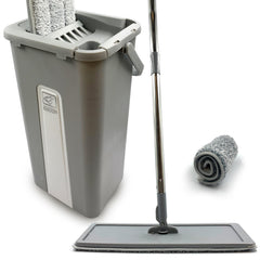 Magic Wash & Dry Flat Mop and Bucket Set