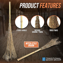 Bamboo Witches Broom 120cm