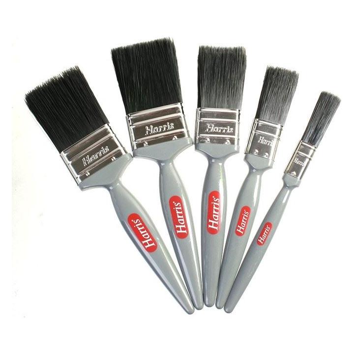 Harris 5 Piece Gloss Paint Brush Set for Oil-Based Paint - The Dustpan and Brush Store