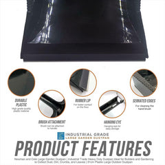 Newman and Cole Large Black Garden Dustpan
