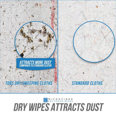 100 Dry Floor Mop Refill Cloths - 2 Packs of 50