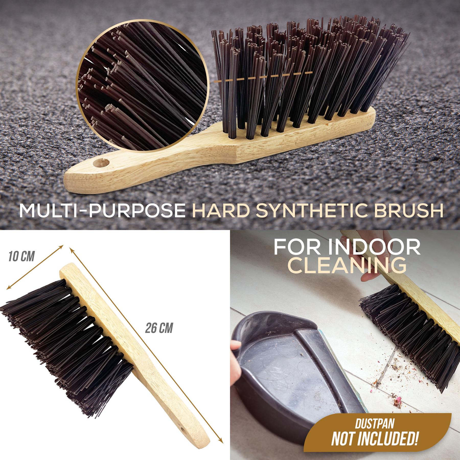Newman and Cole Varnished Stiff PVC Hand Brush - The Dustpan and Brush Store