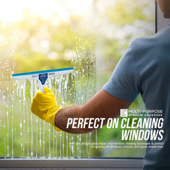 Blue and White Window Shower Squeegee - Pack of 2