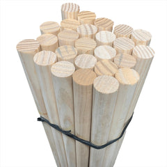 15/16" (23-24mm) Wooden Handles 4ft (120cm) - Pack of 25