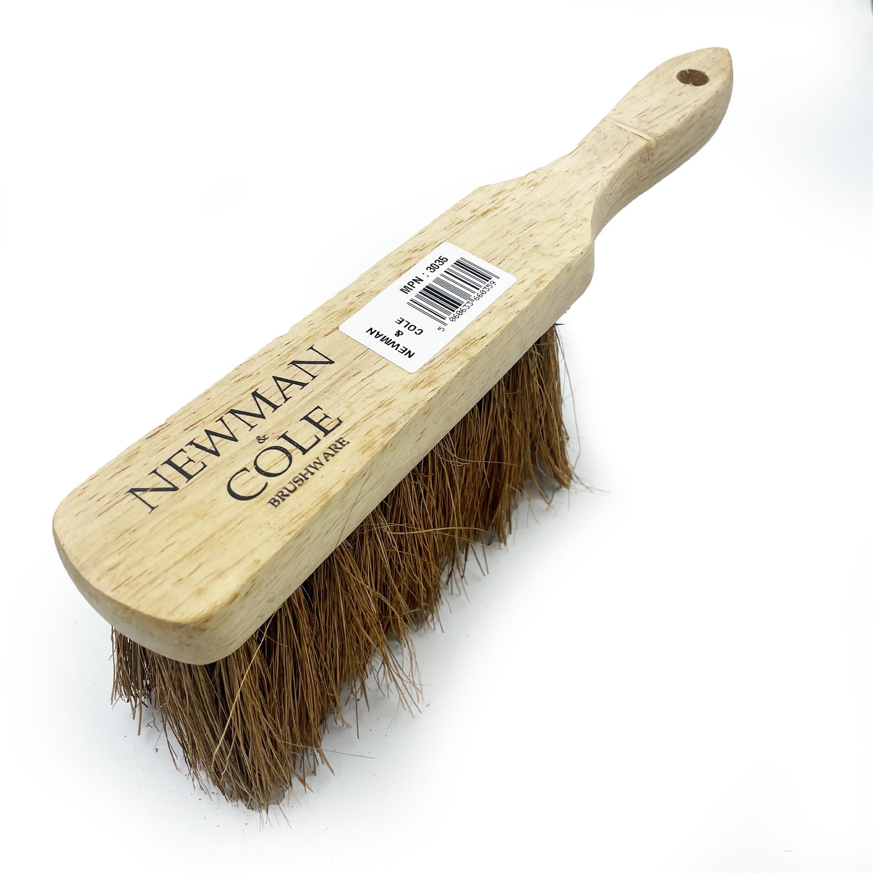 Newman and Cole Natural Coco Wooden Hand Brush - The Dustpan and Brush Store