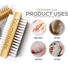 Newman and Cole Wooden Nail Brush - Pack of 6