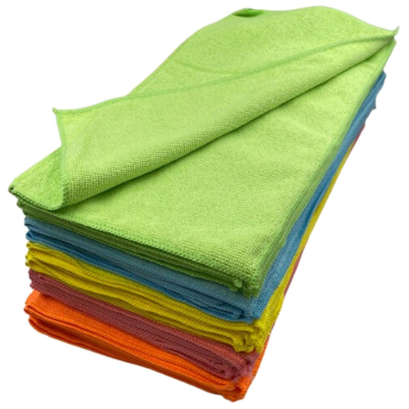 Large Microfibre Cloths Mixed Colours - Pack of 20