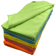 Large Microfibre Cloths Mixed Colours - Pack of 20
