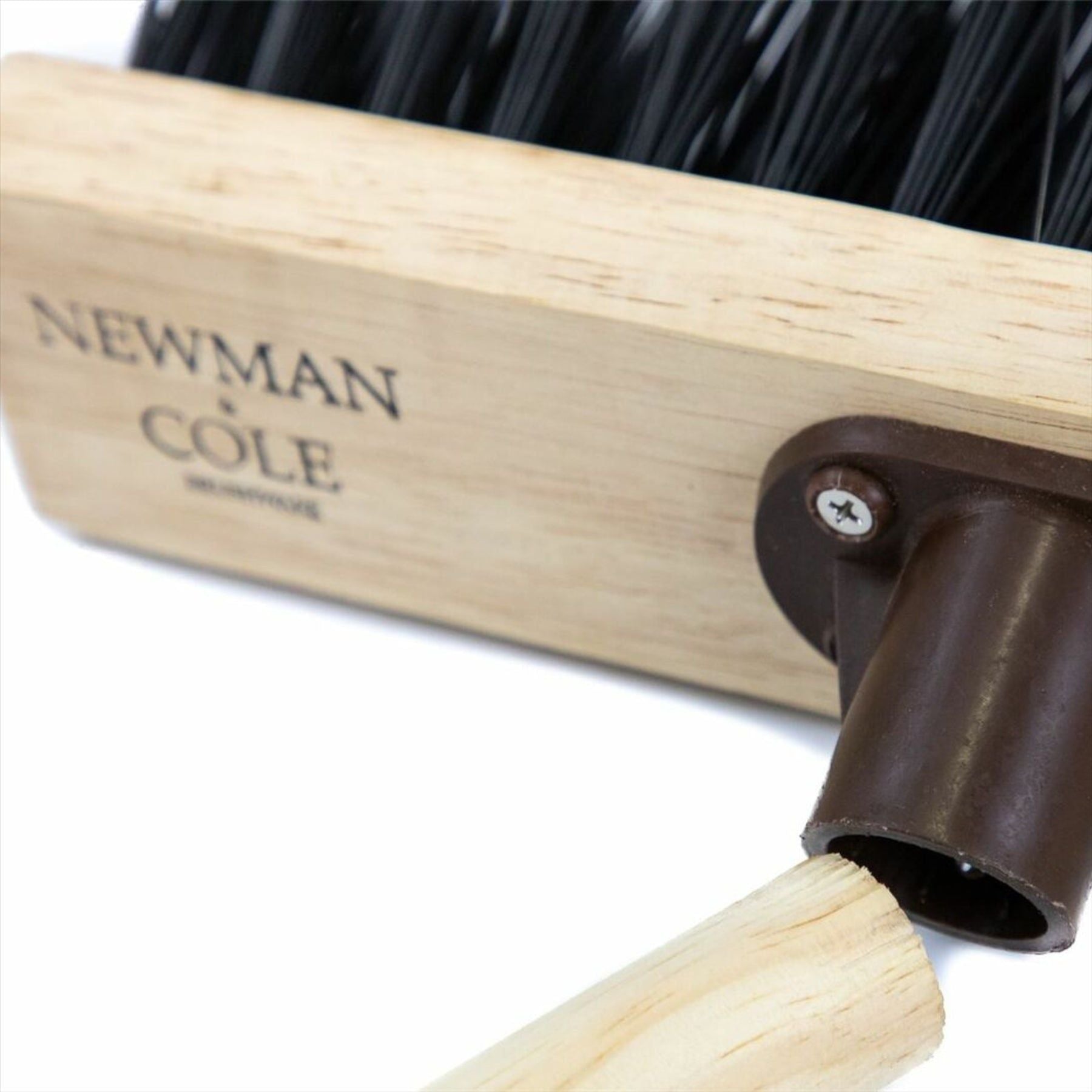 13" Newman and Cole PVC Flat Broom Head with Plastic Socket - The Dustpan and Brush Store