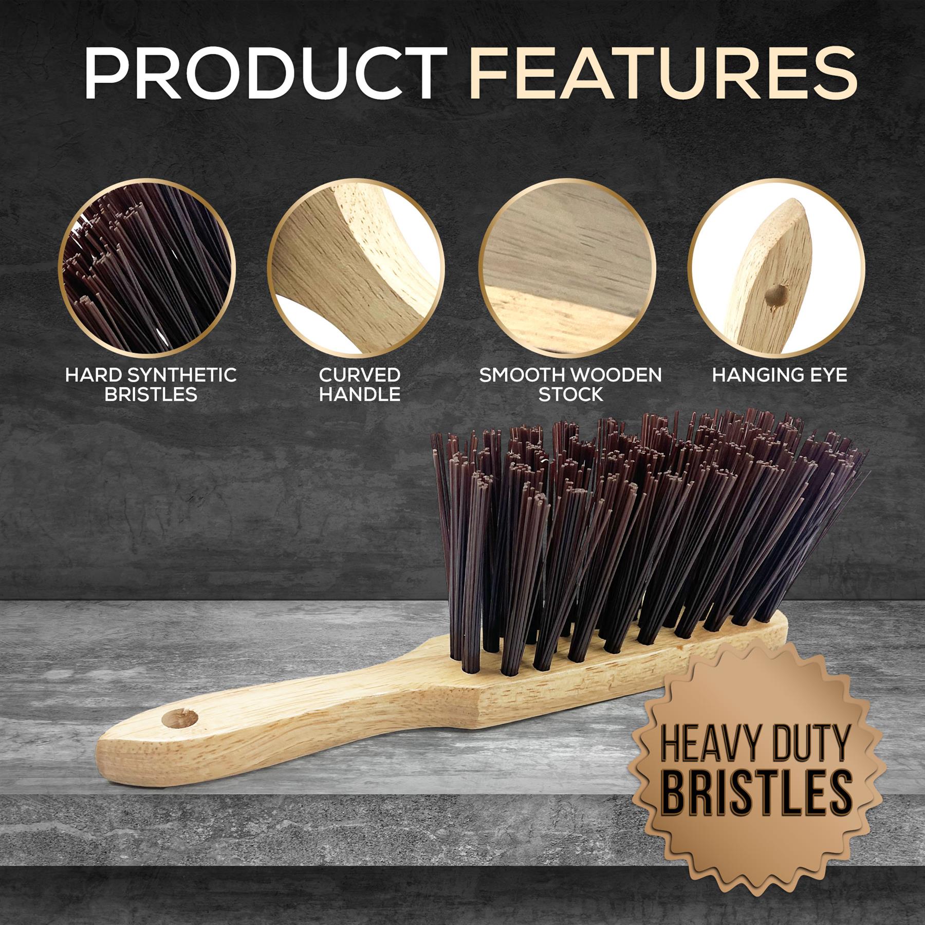 Newman and Cole Varnished Stiff PVC Hand Brush - The Dustpan and Brush Store