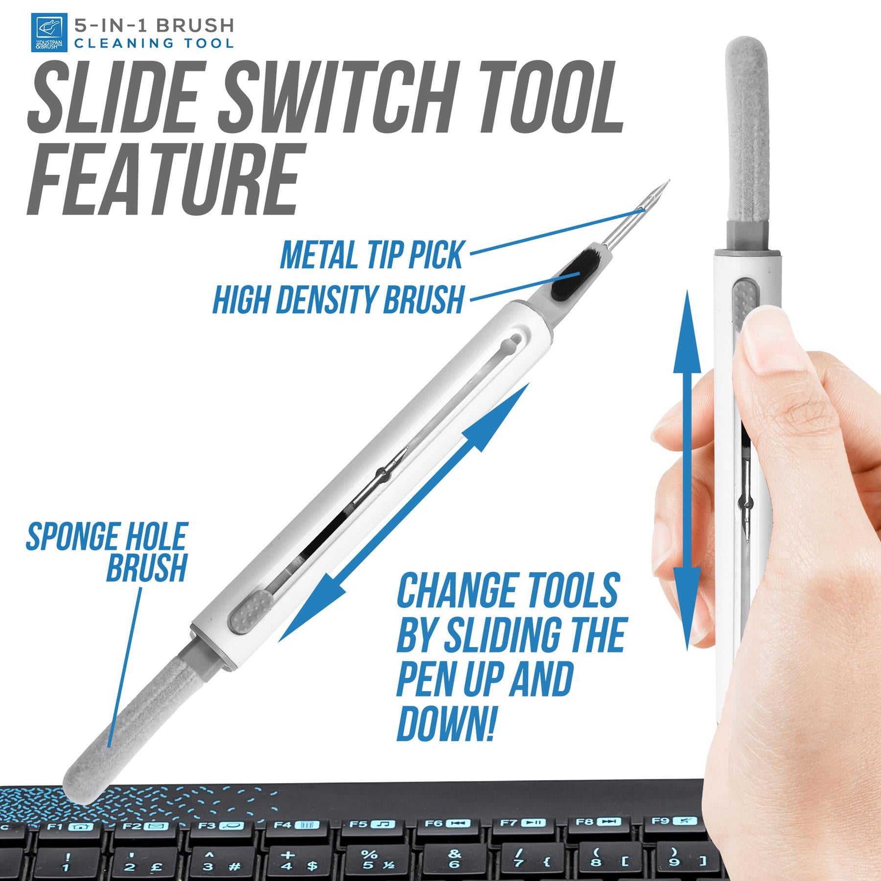 5 in 1 Electronics Cleaning Brush - The Dustpan and Brush Store