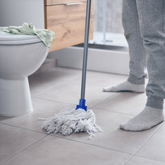 Colour Coded Blue Cotton Mop Head 12PY