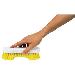 Yellow Scrubbing Brush Food Hygiene Stiff Double Winged Floor Scrub Hand Deck Brush