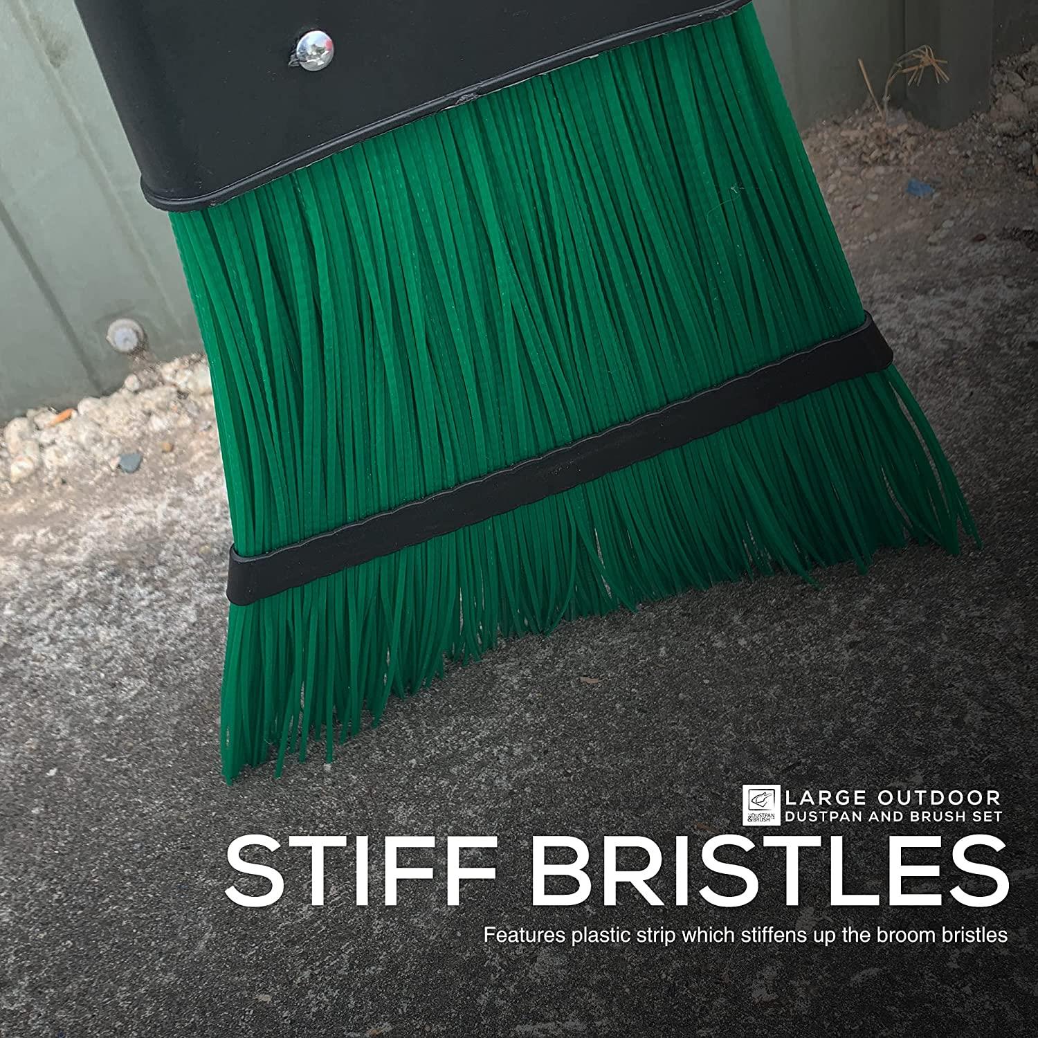 Long Handled Garden Dustpan and Brush Set - The Dustpan and Brush Store