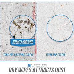 500 Dry Floor Mop Refill Cloths - 10 Packs of 50