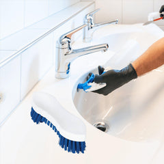 Blue Scrubbing Brush Food Hygiene Stiff Double Winged Floor Scrub Hand Deck Brush