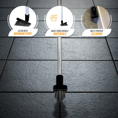 Colour Coded Yellow Handle and Angled Grout Brush Head