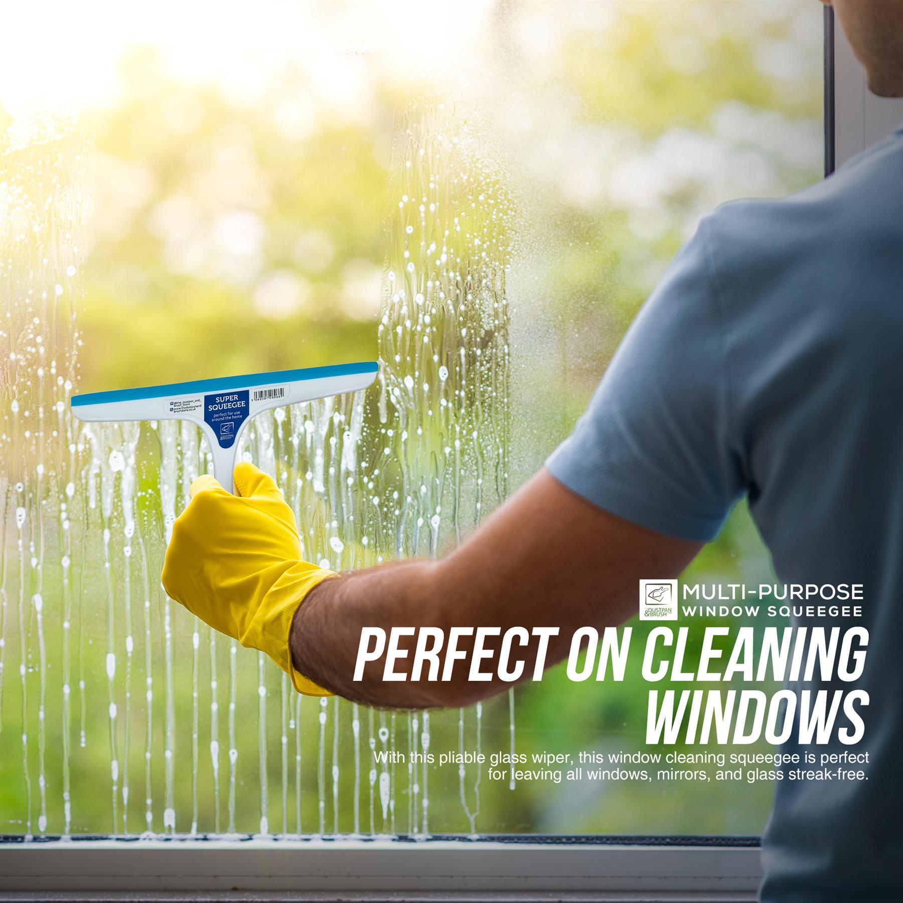 Window Squeegee Blade Shower Screen Washer Glass Cleaning Wiper Rubber - The Dustpan and Brush Store