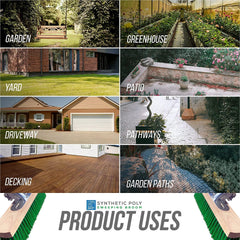 14" Poly Broom with Metal Bracket and Handle