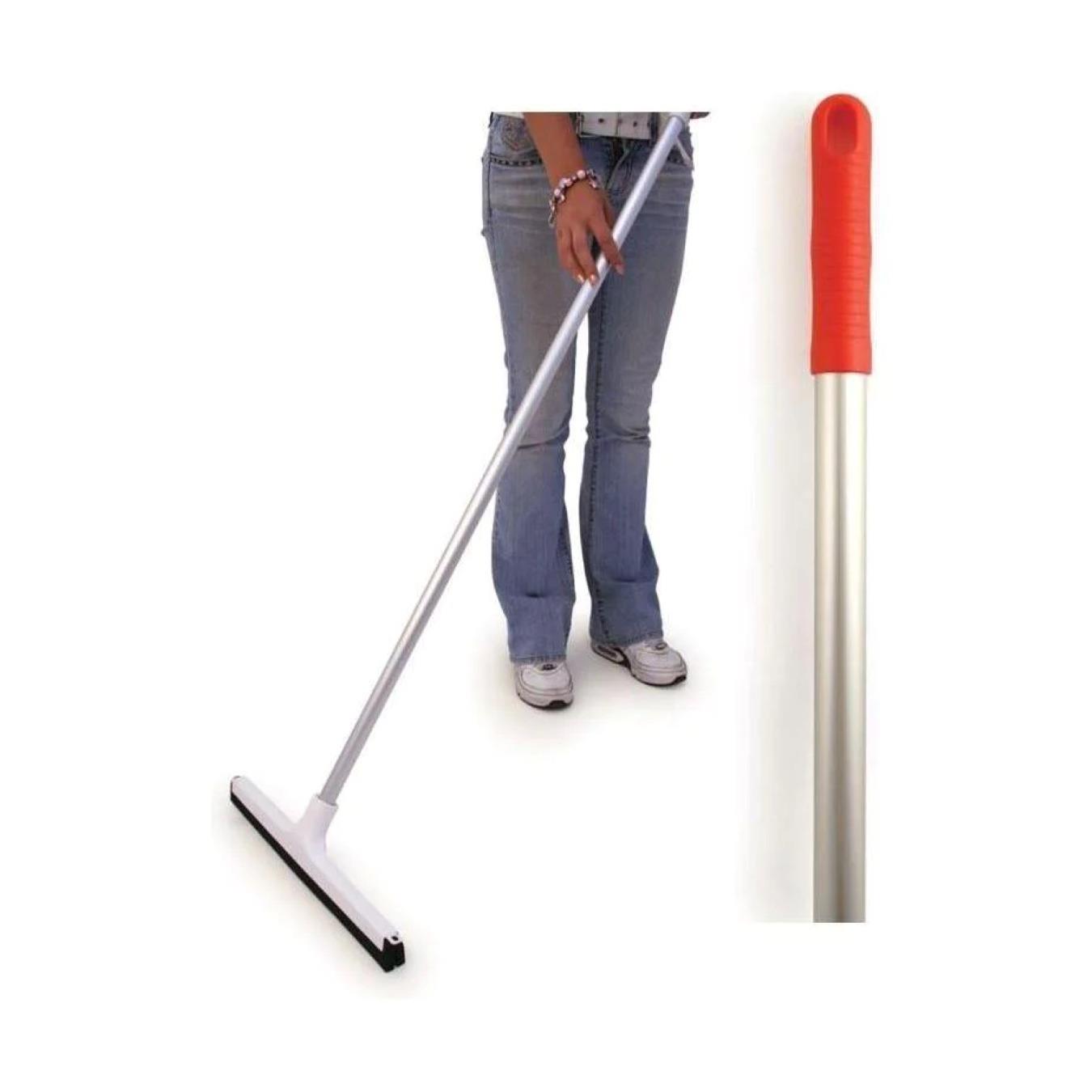 Colour Coded 18" Floor Squeegee with Aluminium Handle - The Dustpan and Brush Store