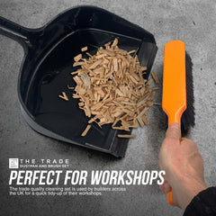 The TRADE Jumbo Dustpan and Large Brush Set - Ideal for Builders, Joiners etc