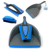 4 in 1 Rubber Dustpan and Brush Set