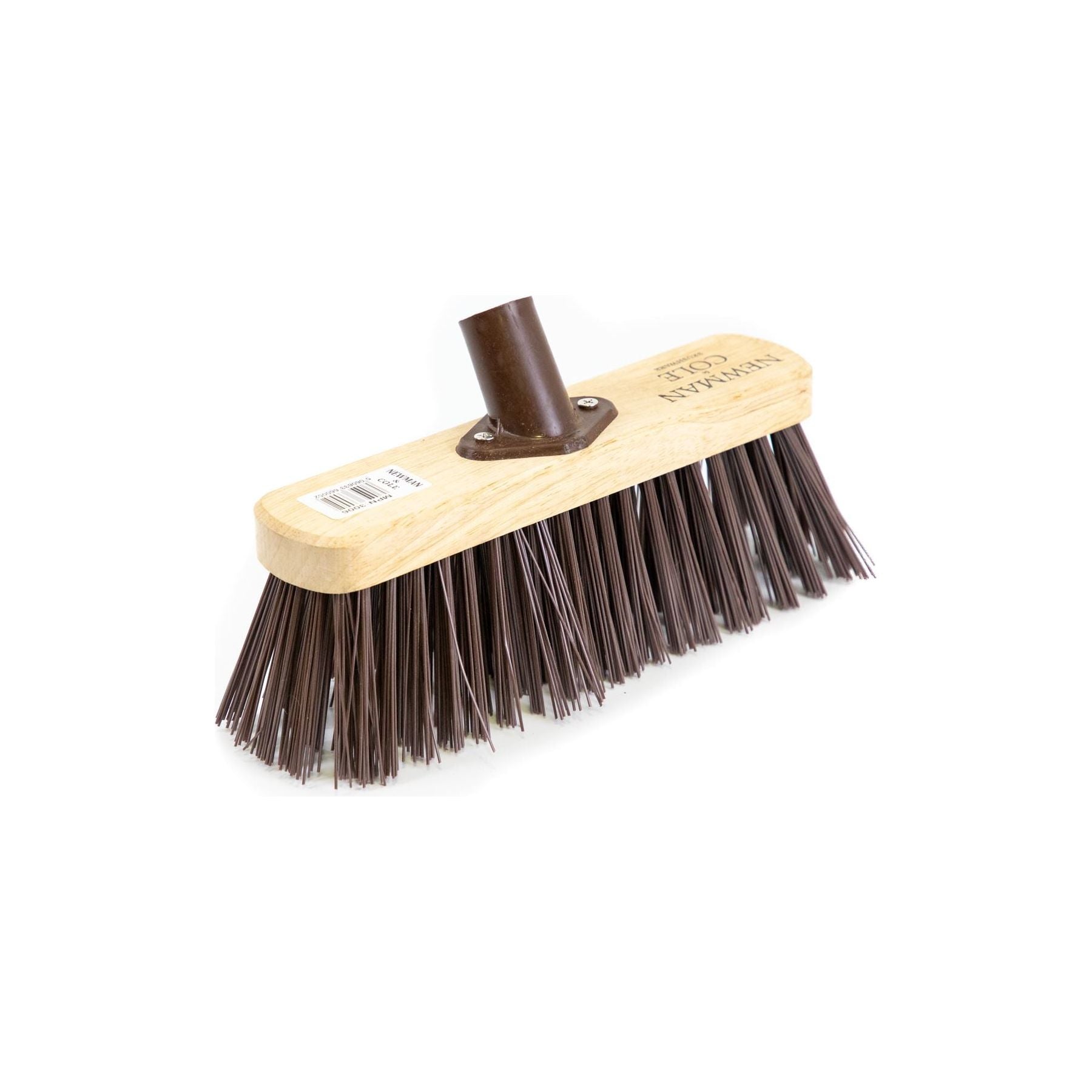 10" Newman and Cole Stiff PVC Broom Head with Plastic Socket - The Dustpan and Brush Store
