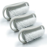 Silver Plastic Nail Brush - Pack of 3