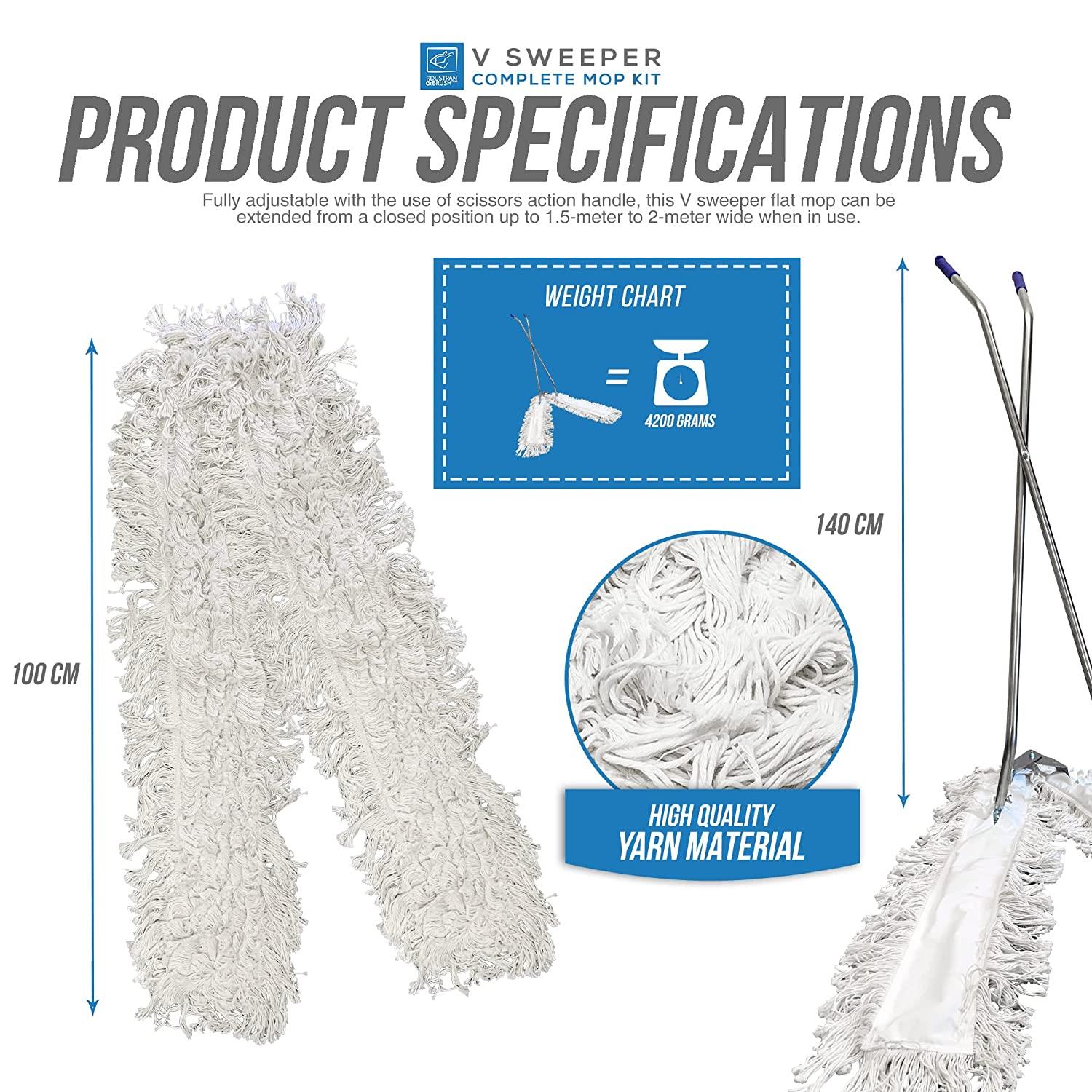 V Sweeper Large Floor Mop - The Dustpan and Brush Store