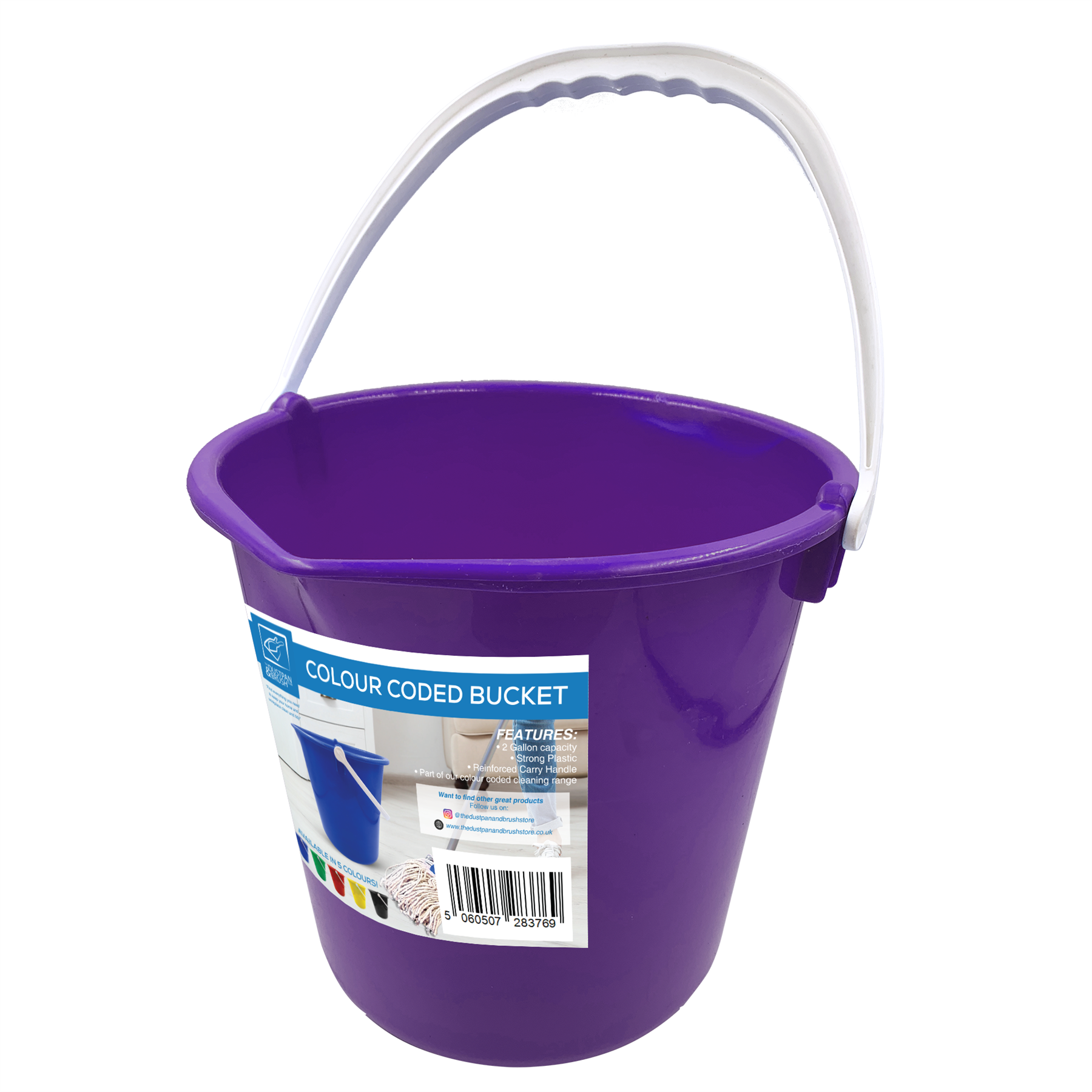 10L Purple Bucket - The Dustpan and Brush Store
