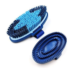 Charles Bentley Slip-Not Equestrian Horse Grooming Cleaning Brush Kit Blue Set