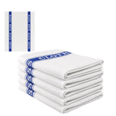 Pack of 5 Large glass cleaning cloths on a white background