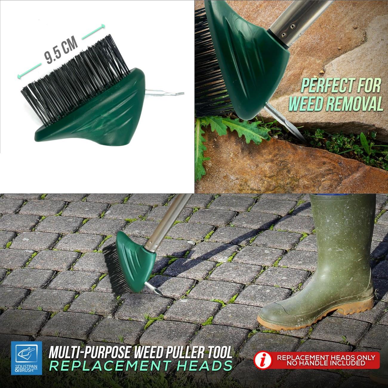 Replacement Weed Brush Head – Steel Wire Joint & Patio Cleaner - The Dustpan and Brush Store