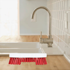 Red Scrubbing Brush Food Hygiene Stiff Double Winged Floor Scrub Hand Deck Brush