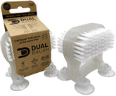 Dual Suction Cup Nail Brush | Hands-Free Stick On Nail Cleaner