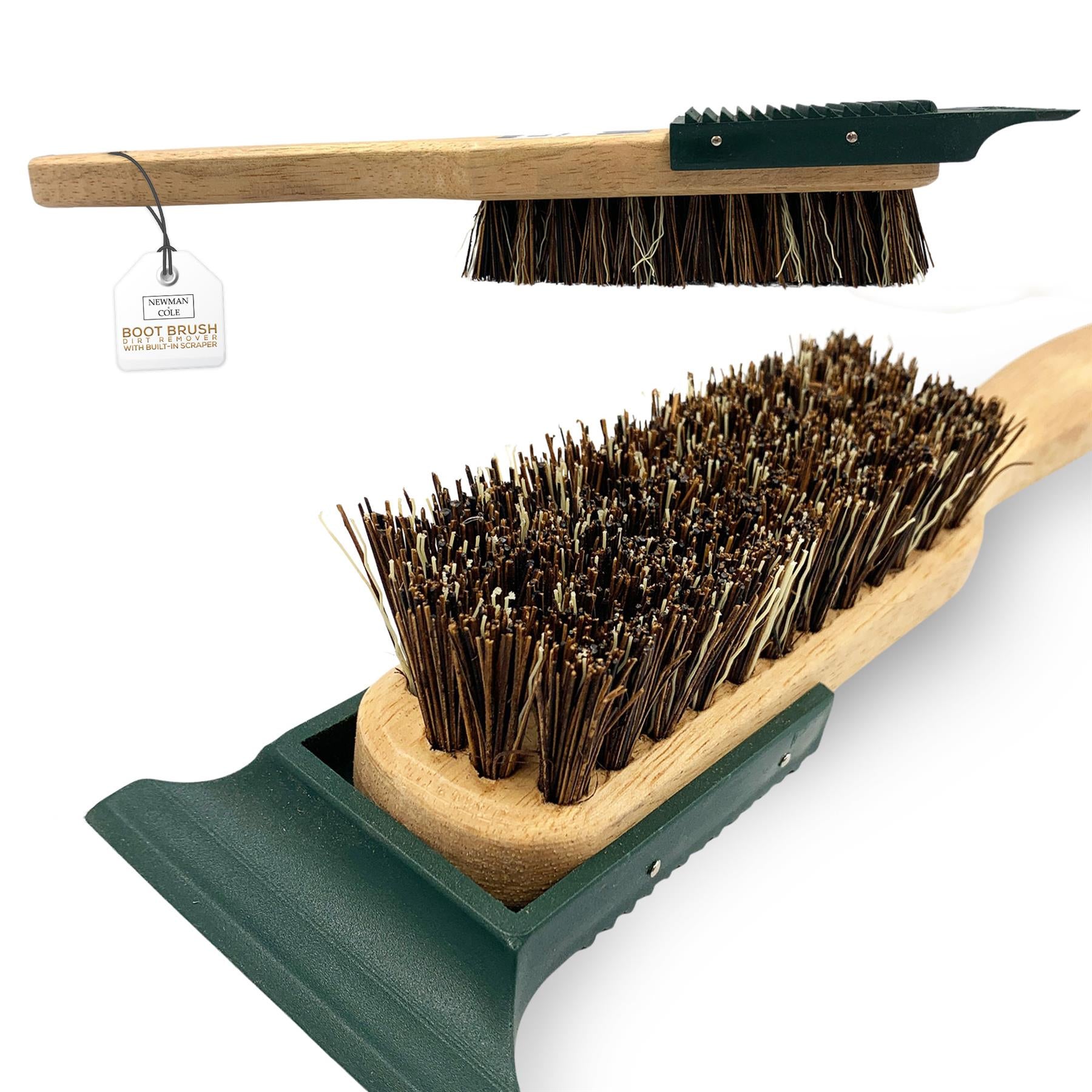 Shoe and Boot Cleaning Brush with Plastic Mud Scraper - The Dustpan and Brush Store